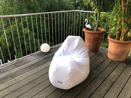 Sitzack Farbe: Weiß Maße: 140 * 70 indoor outdoor Liegesack